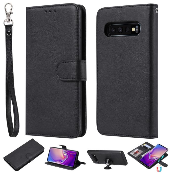 Bild 1, Samsung Galaxy S10 - Plånboksfodral/Magnet Skal - Svart
