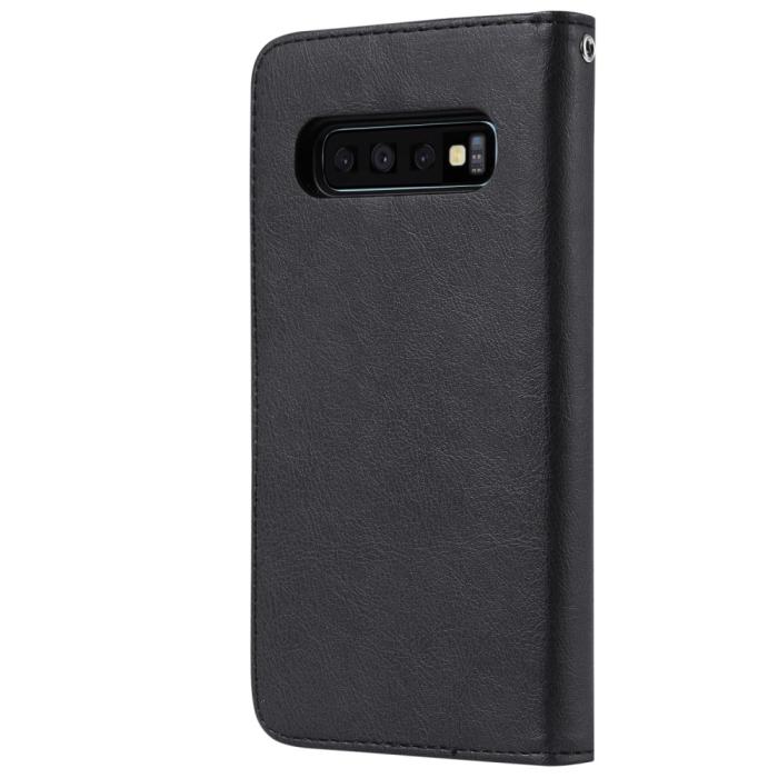 Bild 3, Samsung Galaxy S10 - Plånboksfodral/Magnet Skal - Svart