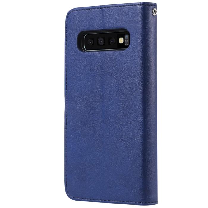Bild 3, Samsung Galaxy S10 - Plånboksfodral/Magnet Skal - Blå