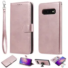 Samsung Galaxy S10 - Plånboksfodral/Magnet Skal - Roséguld