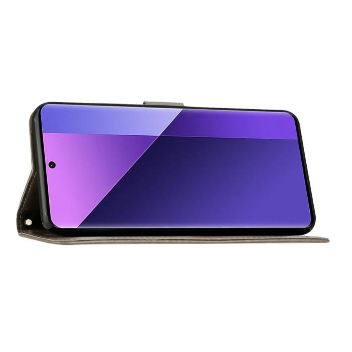Bild 4, Samsung Galaxy S25 Edge Fodral Med Blommigt Tryck Grå