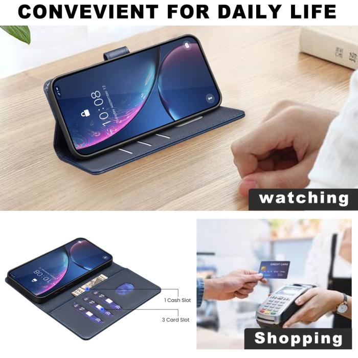 Bild 5, BINFEN Xiaomi 17T Pro Fodral RFID Läder Blå