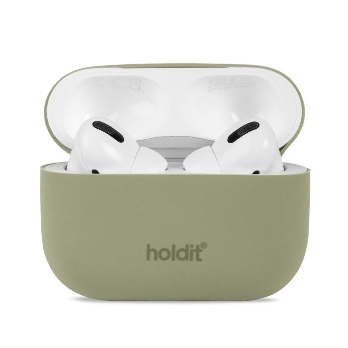 Bild 1, holdit Apple AirPods Pro Skal Silikon Khaki Green