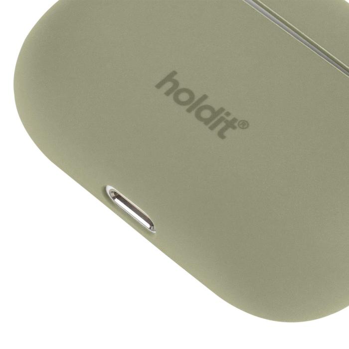 Bild 3, holdit Apple AirPods Pro Skal Silikon Khaki Green