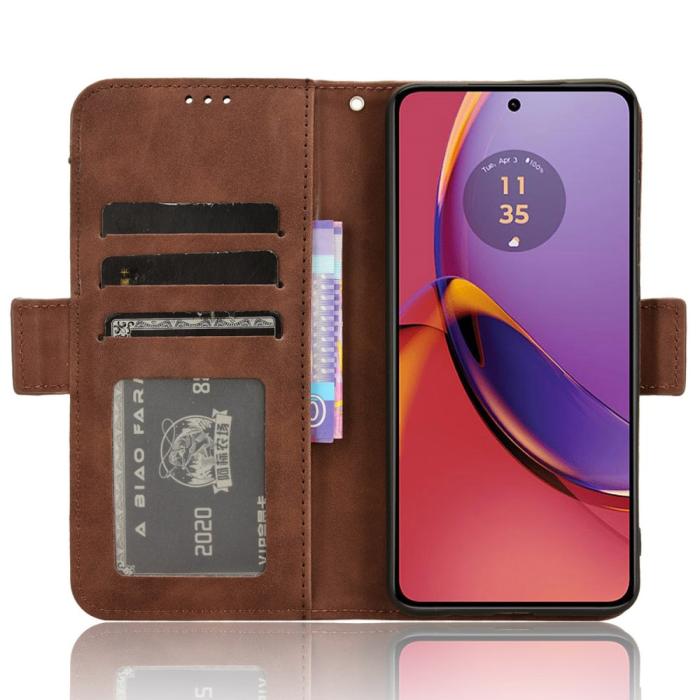 Bild 2, Motorola Moto G84 5G Fodral Med Avtagbart Kortfodral Brun