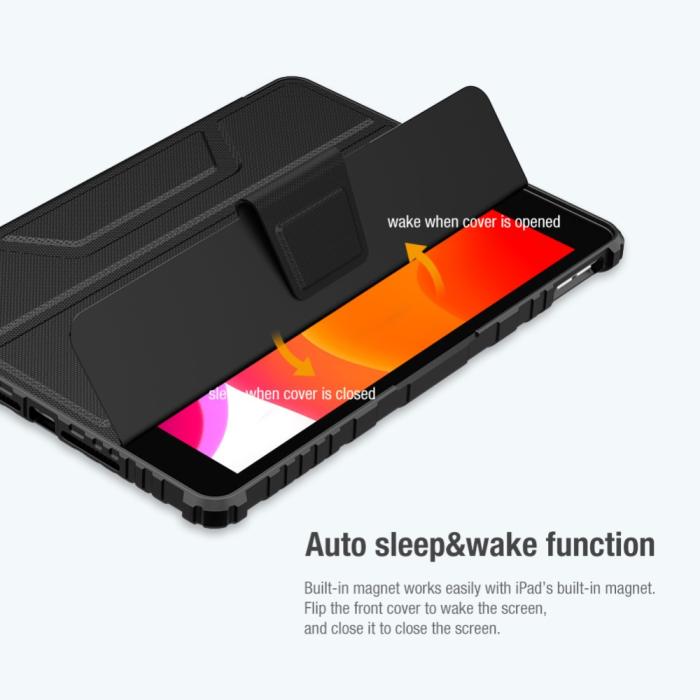 Bild 5, NILLKIN iPad 10.2 2019/2020/2021 Fodral Shockproof Bumper Grå