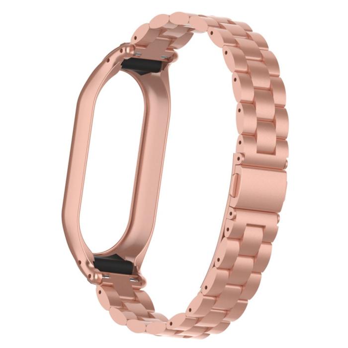 Bild 6, Xiaomi Smart Band 9/8 Lyxigt Metallarmband Roséguld