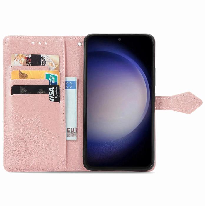 Bild 2, Samsung Galaxy S23 FE Fodral Mandala Blossom Roséguld