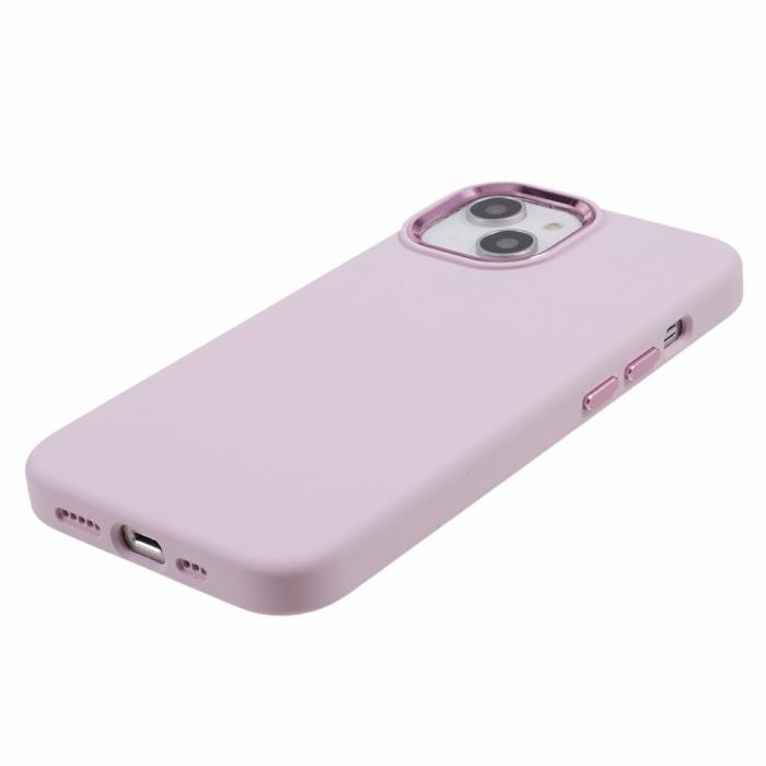Bild 5, iPhone 15 Skal Liquid Silikon AluLens Rosa