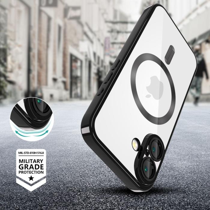 Bild 3, Tech-Protect iPhone 16 Skal MagSafe MagFlex Shiny Black