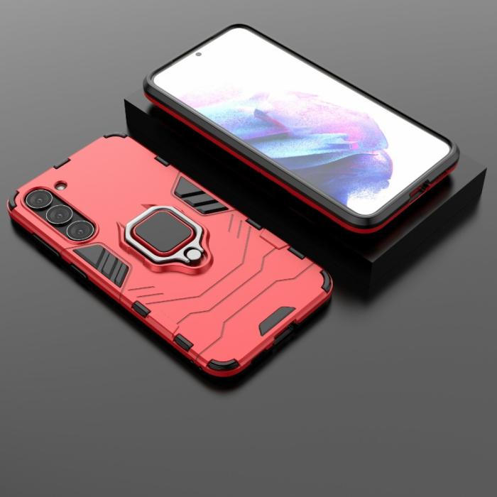Bild 6, Samsung Galaxy S23 Plus Skal Ring Hybrid Röd