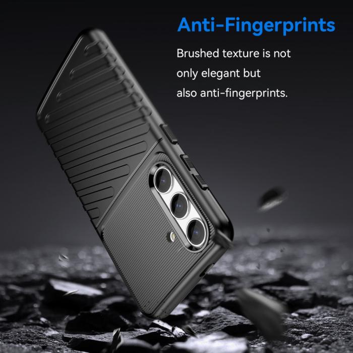 Bild 3, Samsung Galaxy S24 Skal Twill Textur Svart