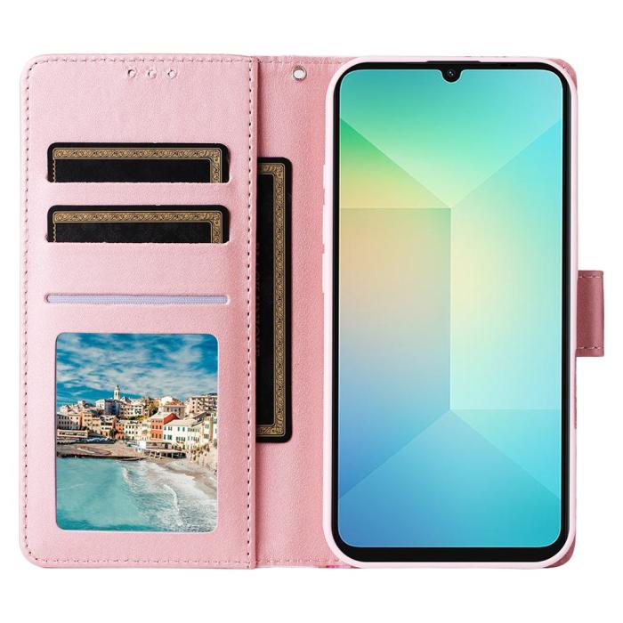 Bild 2, Samsung Galaxy A07 Fodral Läder Marmor Lila