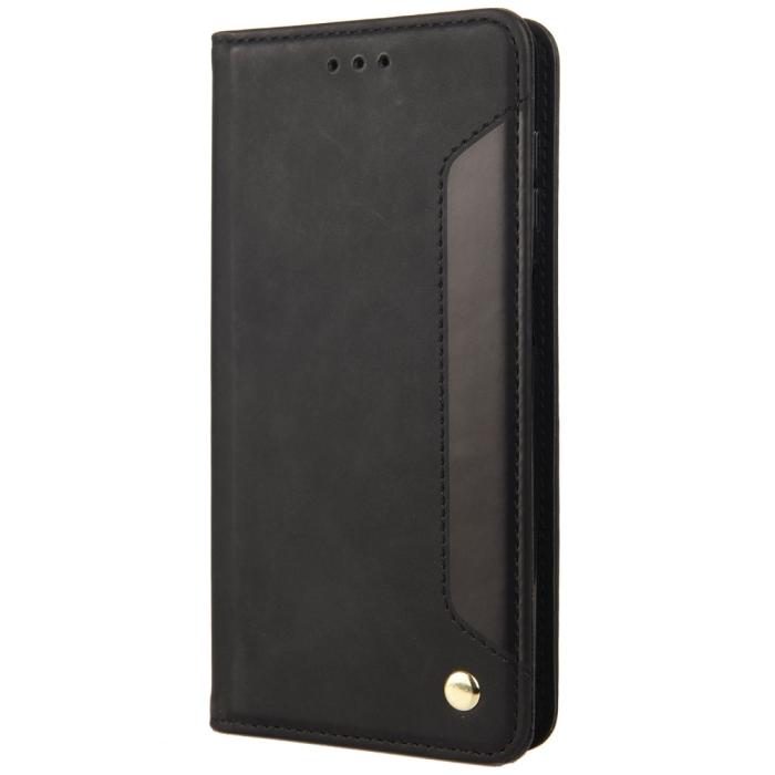 Bild 2, Motorola Moto E20 / E40 Fodral Flip Skin Touch Svart