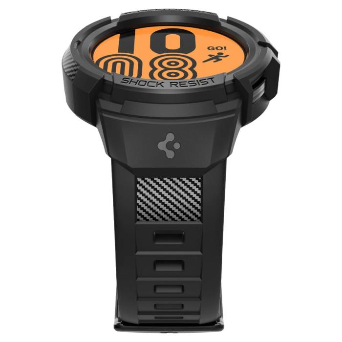 Bild 5, Spigen Galaxy Watch 5 Pro 45mm Skal/Armband Rugged Armor Svart
