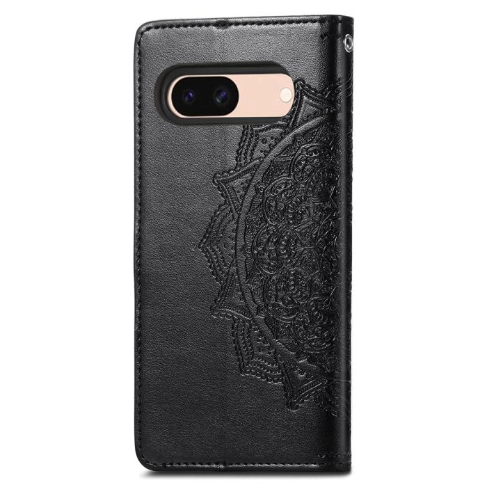 Bild 4, Google Pixel 8A Mandal Läder Fodral Svart