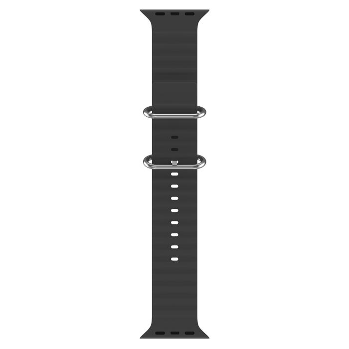 Bild 3, Apple Watch 41/40/38 mm Armband Ocean Wave Svart