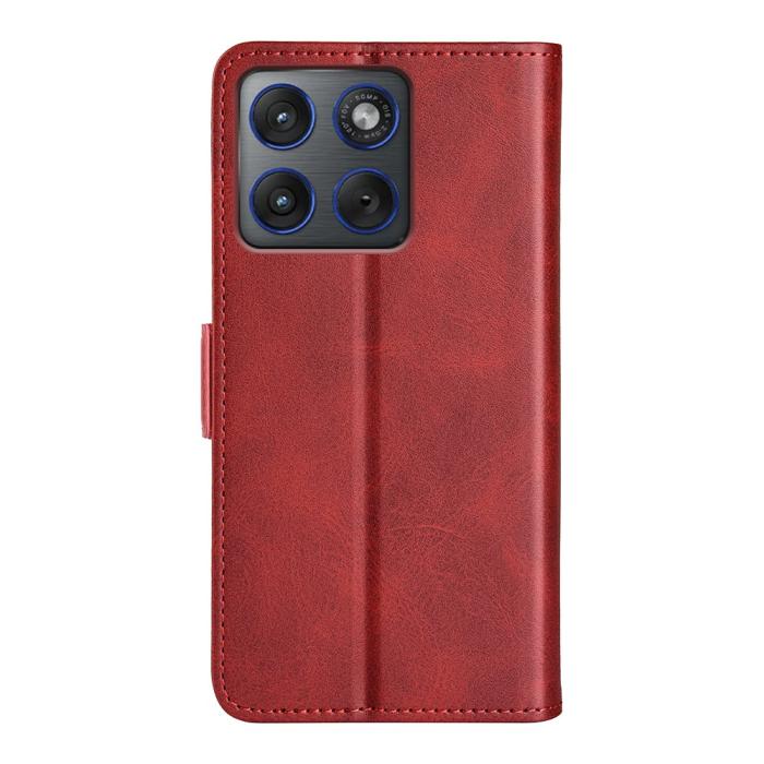 Bild 6, Motorola Edge 70 Fodral Läder Röd