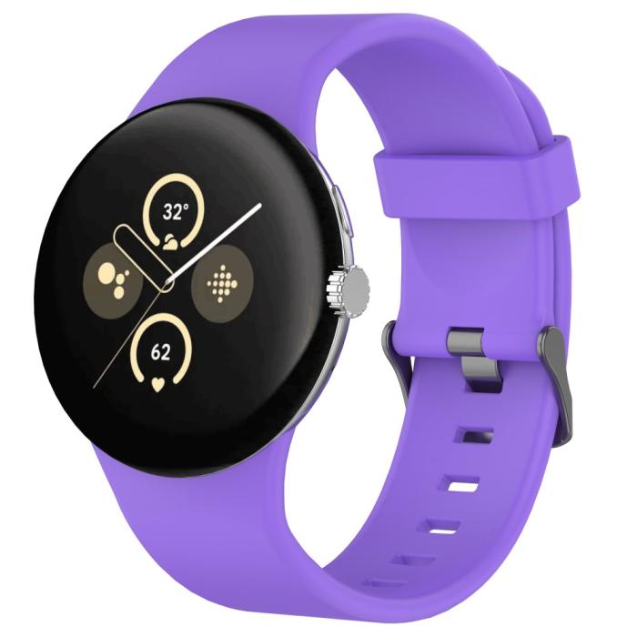 Bild 4, Google Pixel Watch 3 45 mm Armband Silikon Lila