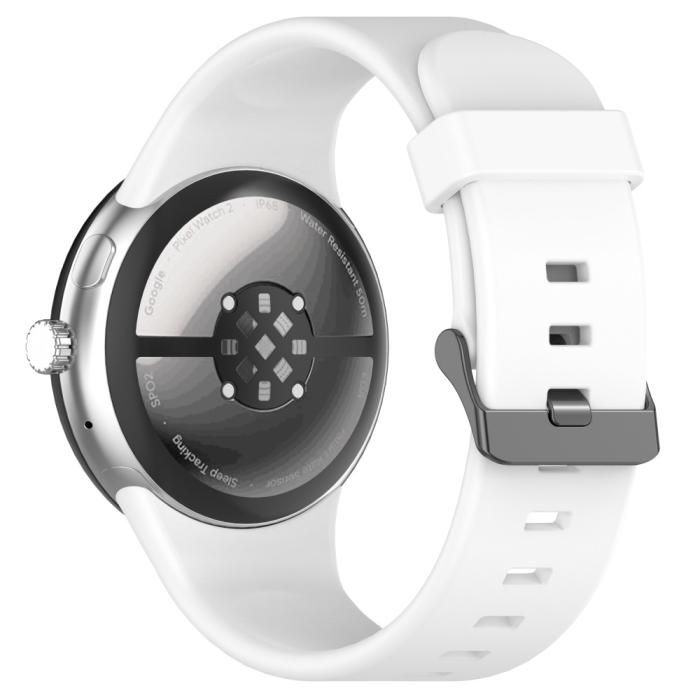 Bild 1, Google Pixel Watch 3 45 mm Armband Silikon Vit
