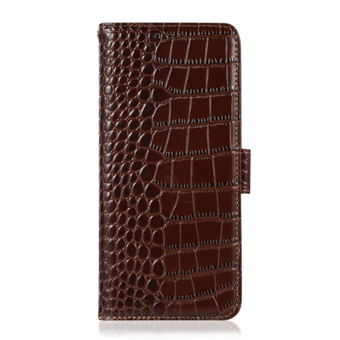 Bild 2, Xiaomi 13 Pro 5G Fodral Krokodil Textur Brun