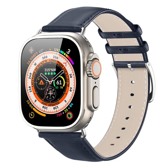 Bild 2, DUX DUCIS Apple Watch 42/44/45/49 mm Armband Äkta Läder