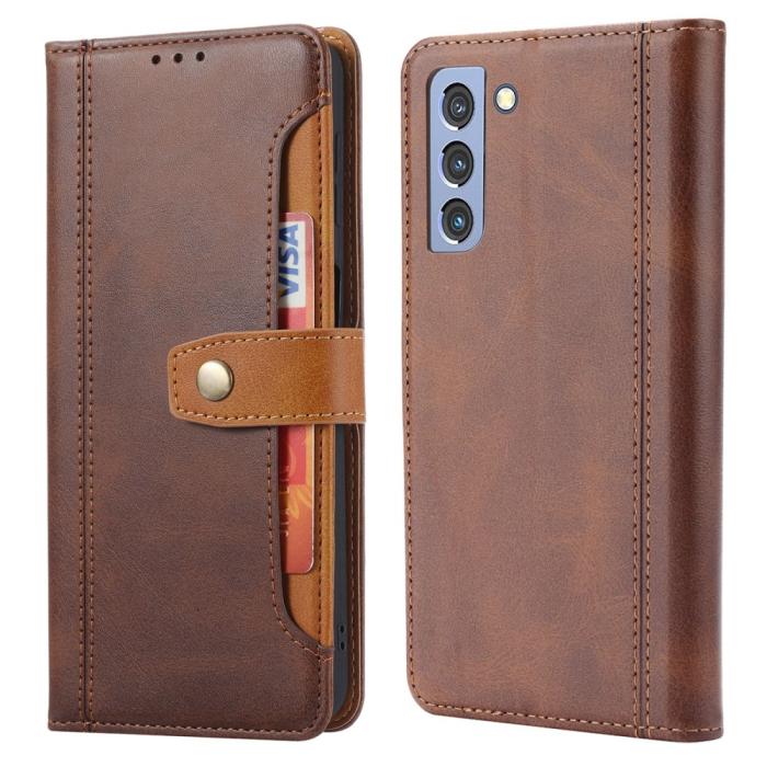 Bild 1, Samsung Galaxy S22 Plus Fodral Premium Med Kortplats Brun