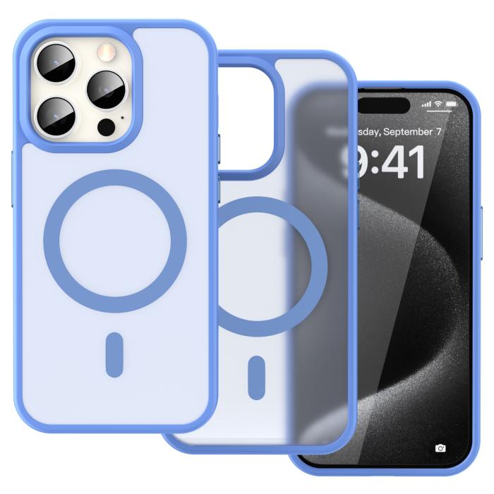 Bild 2, ColorPop iPhone 15 Pro Skal CH MagSafe Matt Ljus Lila