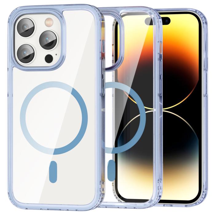 Bild 1, ColorPop iPhone 14 Pro Skal CH MagSafe Transparent/Ljus Blå
