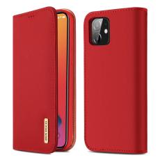 iPhone 12 / 12 Pro - DUX DUCIS Äkta Läder Fodral - Röd