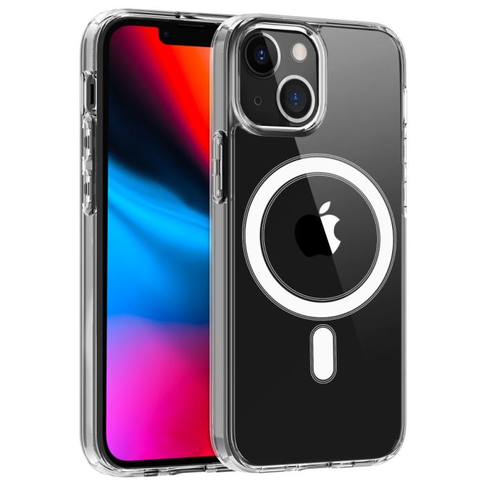 Bild 1, iPhone 13 - Shockproof MagSafe Hybrid Crystal Skal