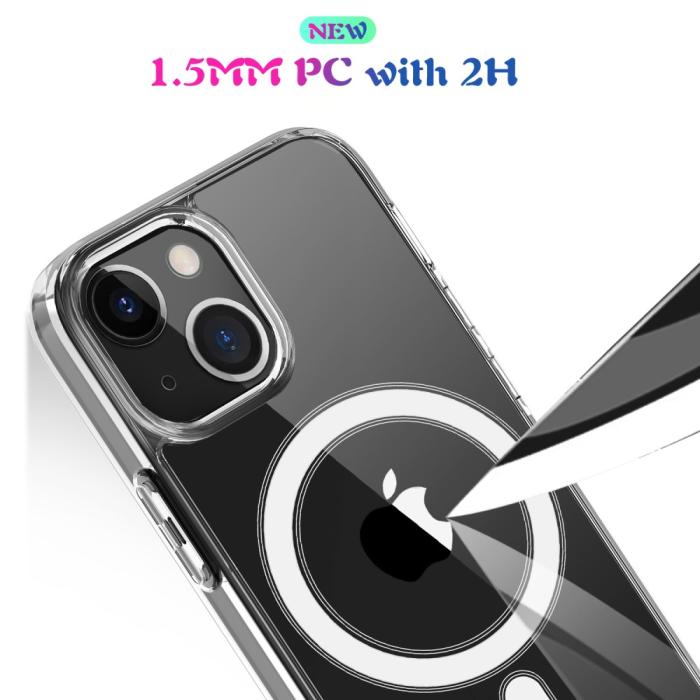 Bild 5, iPhone 13 - Shockproof MagSafe Hybrid Crystal Skal