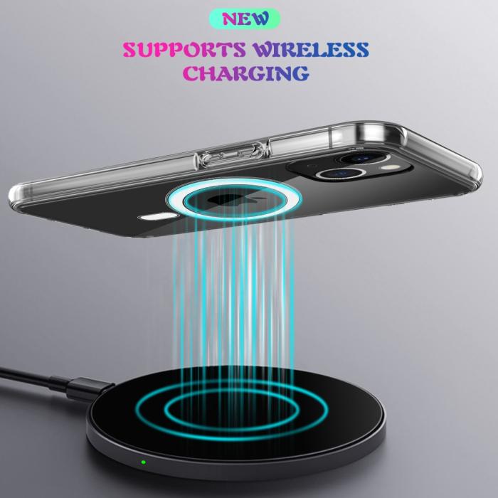 Bild 6, iPhone 13 - Shockproof MagSafe Hybrid Crystal Skal