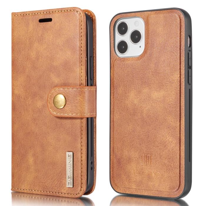 Bild 1, iPhone 13 - DG.MING 2in1 Magnet Fodral / Skal - Brun