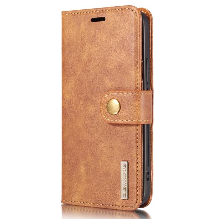 Bild 2, iPhone 13 - DG.MING 2in1 Magnet Fodral / Skal - Brun