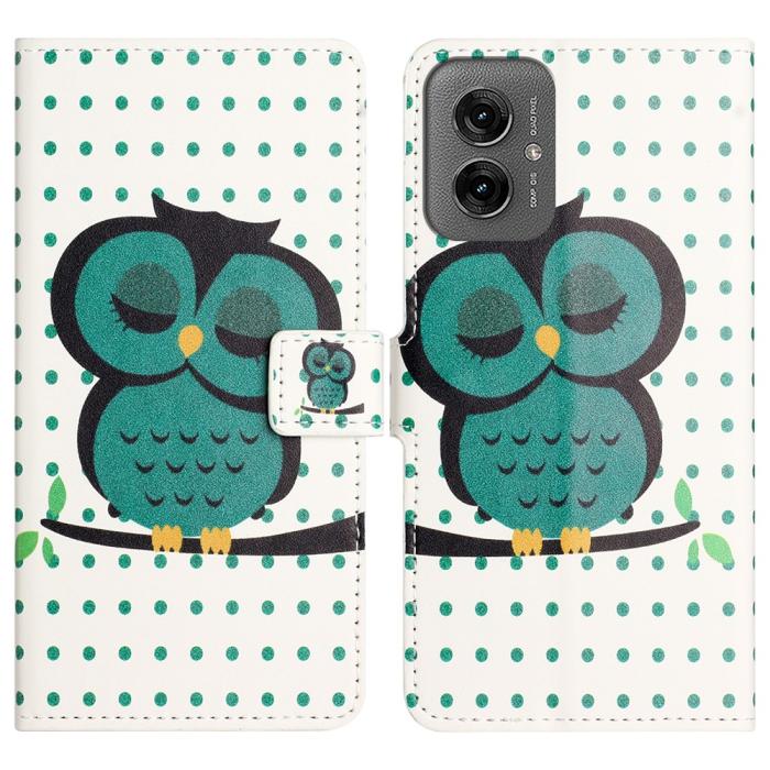Bild 1, Motorola Moto G55 5G Fodral Med Tryck Uggla