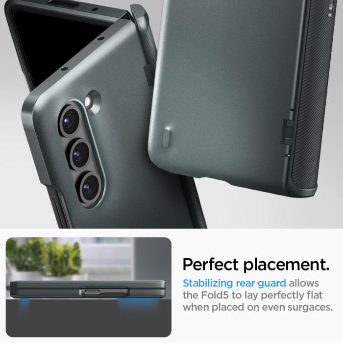 Bild 5, Spigen Galaxy Z Fold 5 Skal Slim Armor Pro Abyss Green