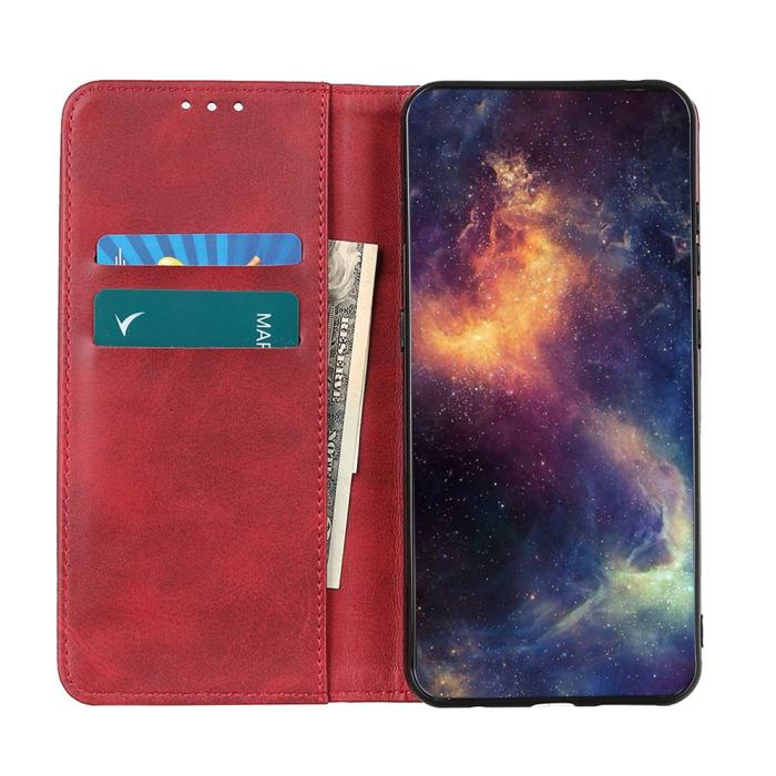 Bild 4, Xiaomi Redmi Note 11 4G Fodral Flip Läder Röd