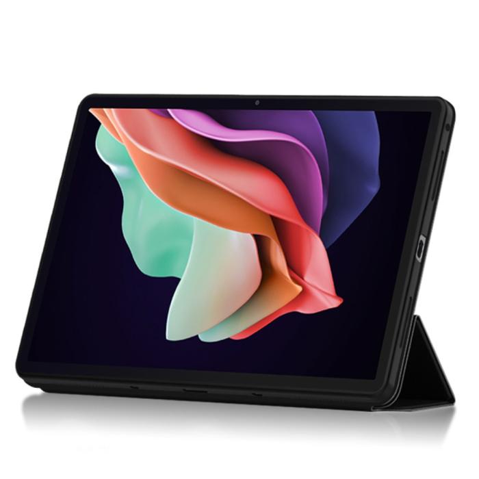 Bild 3, Lenovo Tab P11 Gen 2 Fodral Tri-Fold Läder Svart