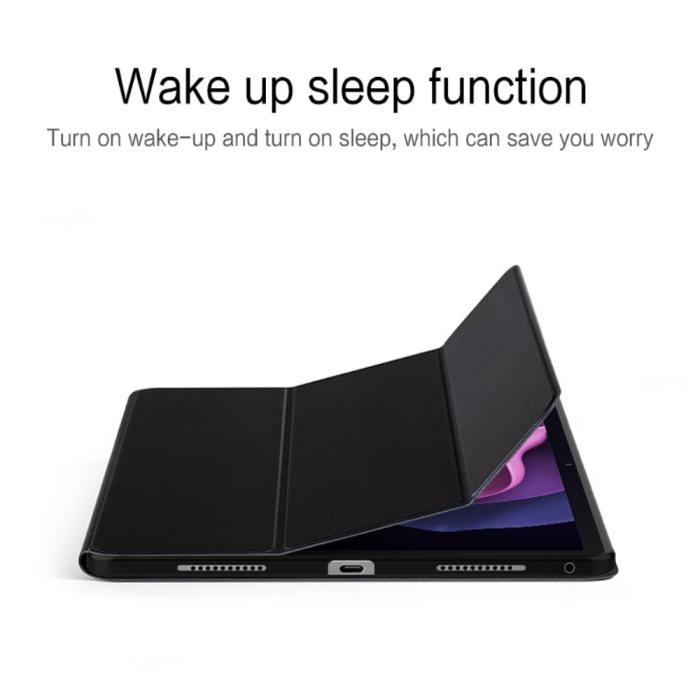 Bild 5, Lenovo Tab P11 Gen 2 Fodral Tri-Fold Läder Svart