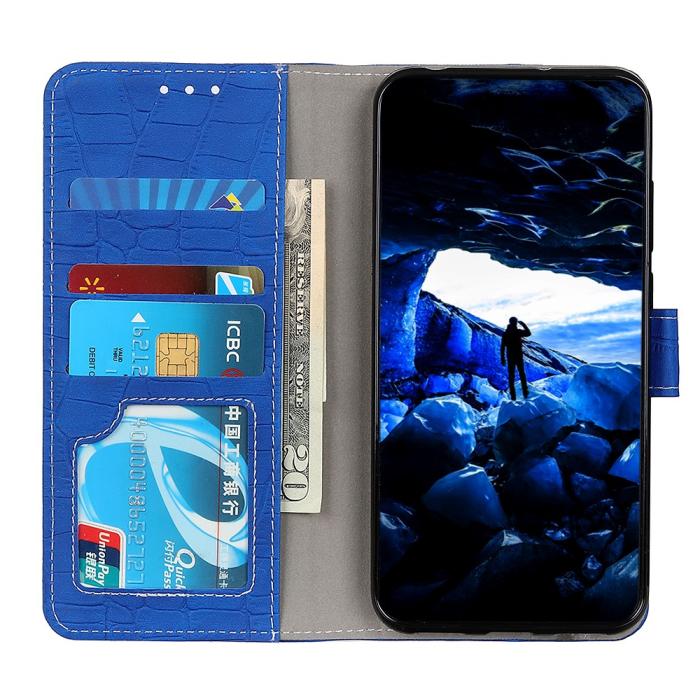 Bild 5, OnePlus Nord CE 2 5G Fodral Krokodil Textur Blå
