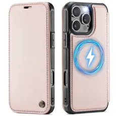 CASEME iPhone 16 Pro Max Skal RFID Pl&aring;nbok Ros&eacute;guld