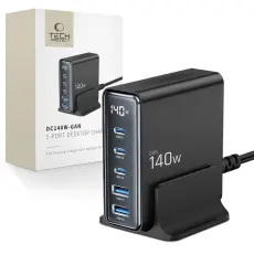 Tech-Protect 140W Laddstation USB-C / USB-A Svart