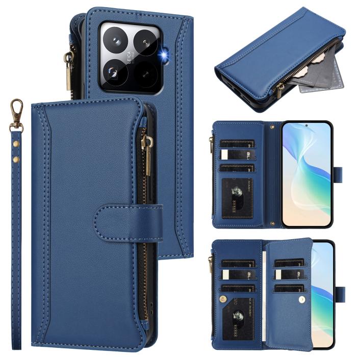 Bild 2, Xiaomi 15T Pro Fodral Multifunktionell Läder Blå