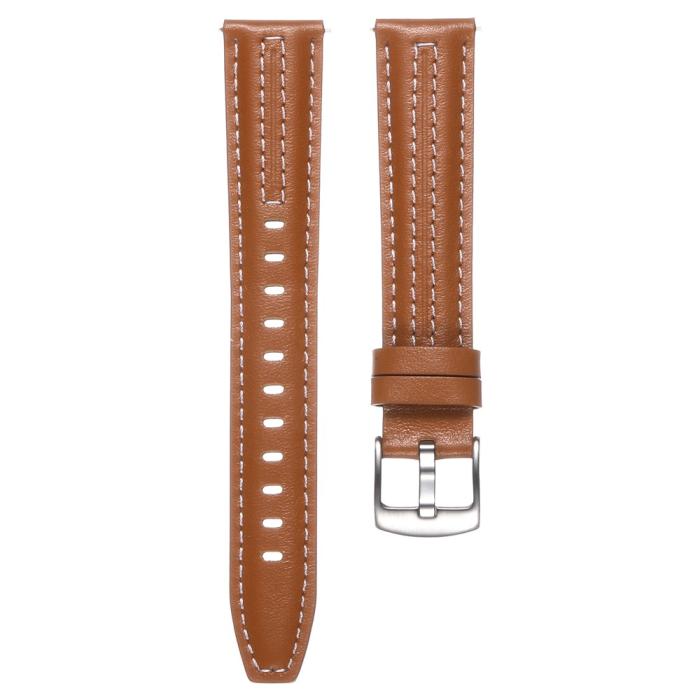 Bild 2, Klockarmband 18 mm Äkta Läder Brun