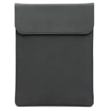 13-14" Nubuck Läder Vertikal Laptop Väska Matt Svart