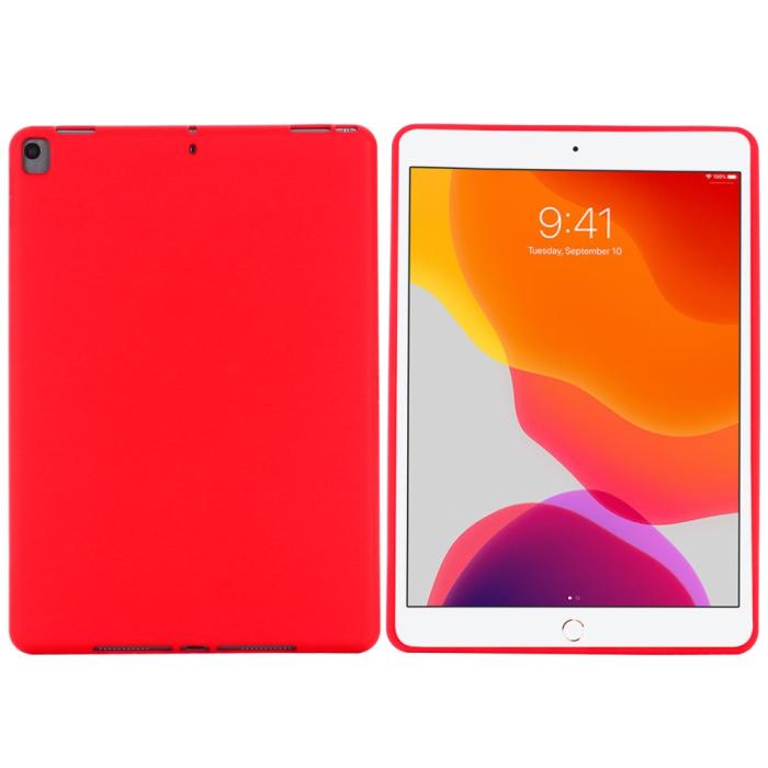 Bild 2, iPad 10.2 2019/2020/2021, Air 10.5 2019 Skal Liquid Silikon Röd
