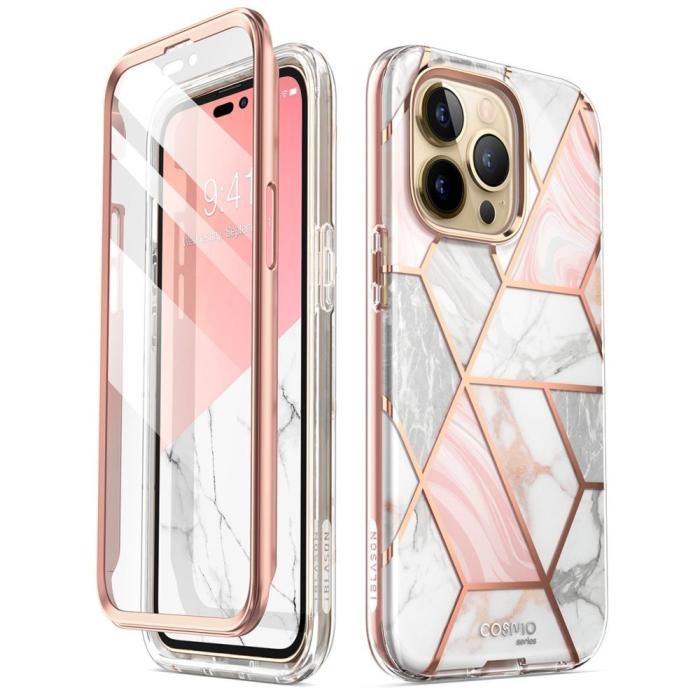 Bild 1, Supcase iPhone 14 Pro Skal Cosmo Marmor