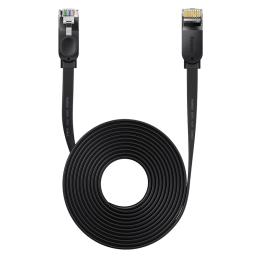 Baseus 10m Cat6 Platt RJ45 Nätverkskabel Svart