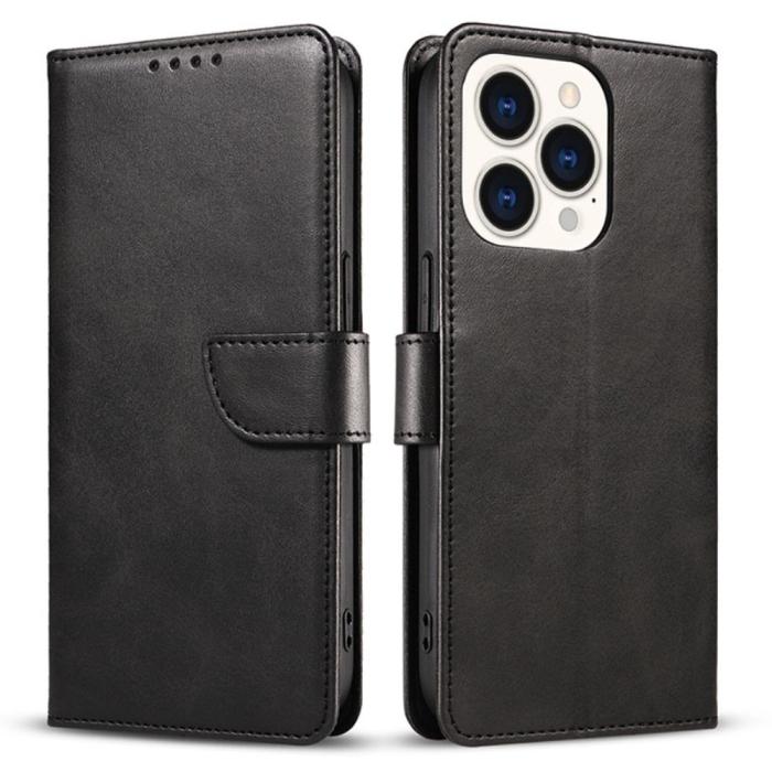 Bild 1, iPhone 15 Fodral Läder Svart